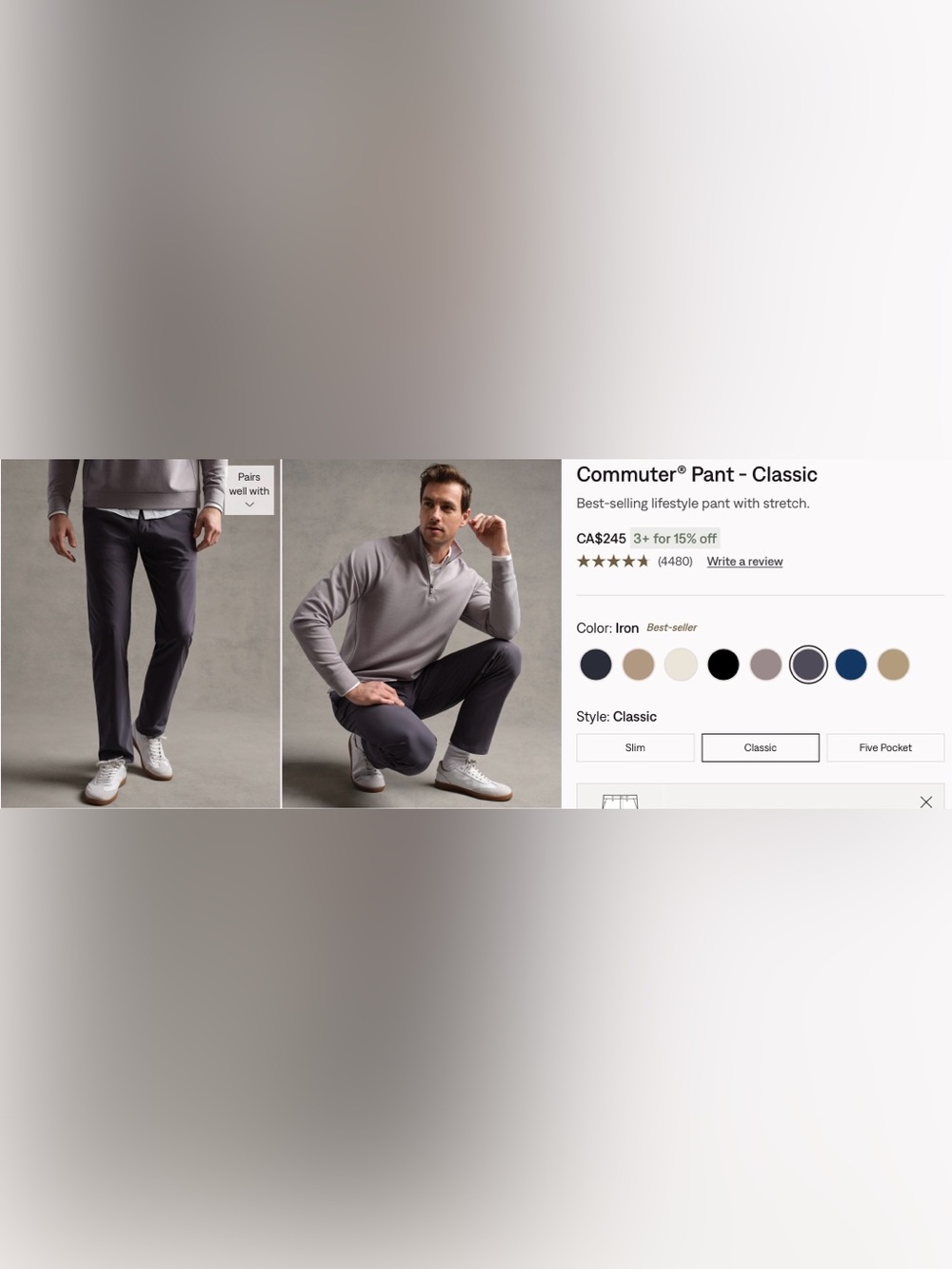 Rhone Commuter Pant - Classic - Picture 3 of 3